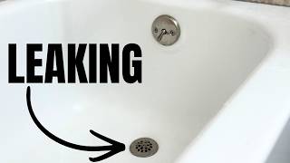How to Replace a Leaking Tub Drain & Overflow WithOUT Access Below