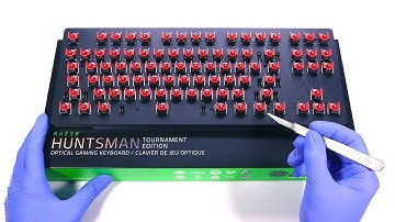 Razer Huntsman TE Gaming Keyboard Unboxing - ASMR