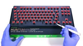 Razer Huntsman TE Gaming Keyboard Unboxing - ASMR
