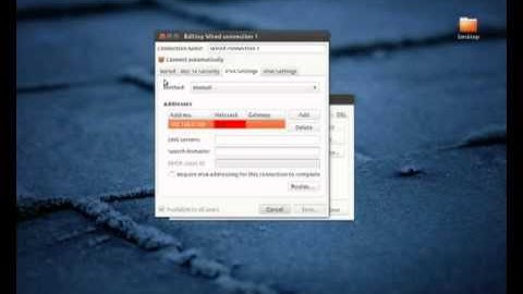 How to change to a static IP in Ubuntu
