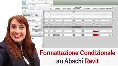 Come fare la formattazione condizionale negli abachi di Revit