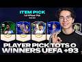 VALE LA PENA EL PLAYER PICK +93 GANADORES UEFA/TOTS?! | ABRIENDO PICKS DE TOTS