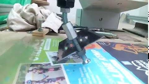 bCNC dragknife operation (improvised tool)