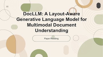 [2024 Best AI Paper] DocLLM: A layout-aware generative language model for multimodal document unders