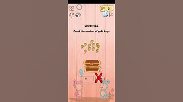 Brain crazy puzzle game LEVEL 162 (count the number of gold keys)