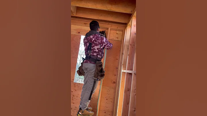 Framing a 2 windows opening #skills #perfect #team #tips #strong #construction #shorts