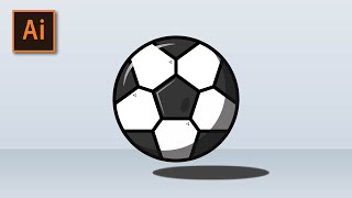 Soccer Ball Flat Design | Adobe Illustrator Tutorial | Easy to Design