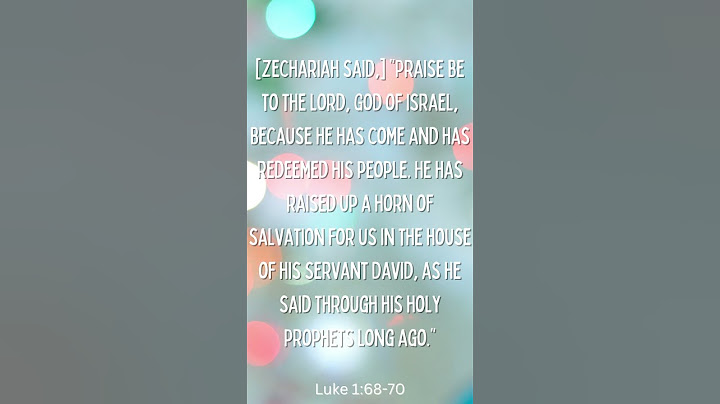 Luke 1:68-70 #shorts