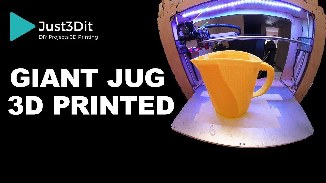Printrbot Go GIANT JUG 3D Printing Timelapse | Printed On Printrbot GO V2 Large | 3D ...