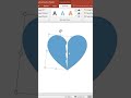 broken heart design in powerpoint #powerpoint #logodesign #graphicdesign #logo