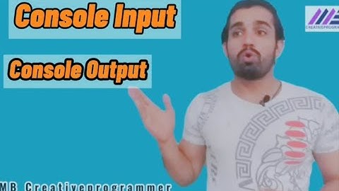 Input and Output in C++ | console input console output | what is input and output