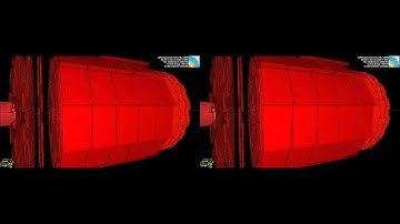 LHC collision event at CMS showing two high energy photons (CMS Higgs search)