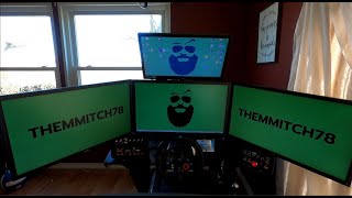How to set up triple monitors for sim racing and gaming!