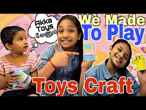 RomC & Prac Making own craft toys EP-1🥰Running CHIKOO & Flying ROCKET🚀 Simple Invation & Tricks‼️