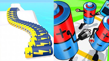 Battery Run - Level 4⭐ Gameplay Walkthrough Android (Freeplay)