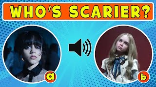 Whose Voice is Scarier ?|Wednesday,M3gan, Harry Potter|Great Quiz