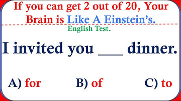 IF YOU CAN GET 2 OUT OF 20, YOUR BRAIN IS LIKE A EINSTEIN