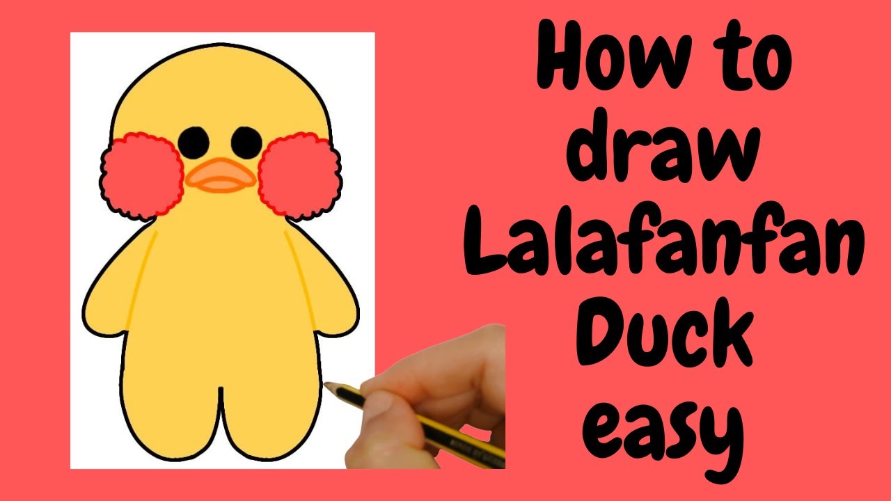 DIY Lalafanfan PAPER DUCK / How to draw a duck Lalafafan and