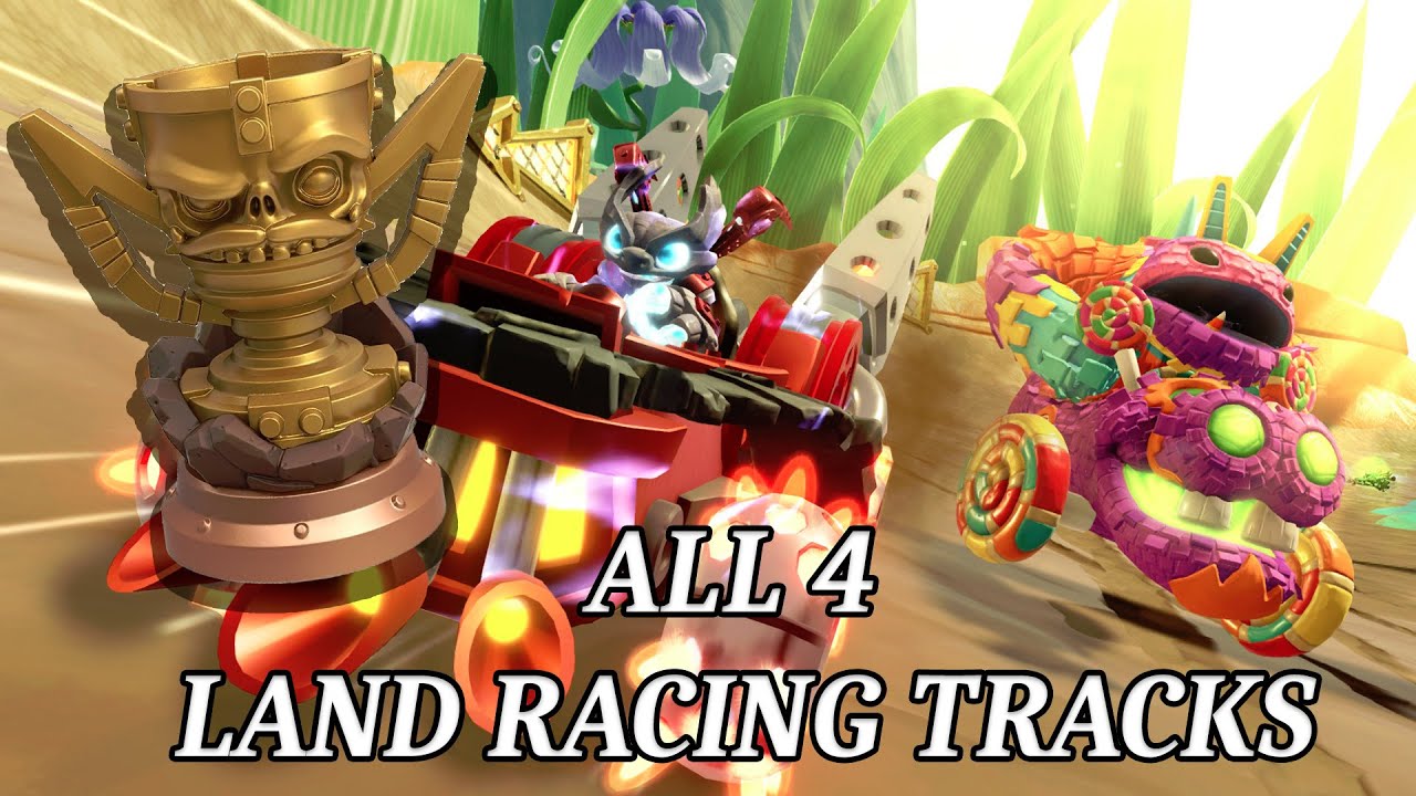 All 4 Land Tracks Land Trophy Skylanders SuperChargers Coop YouTube