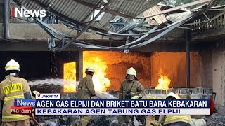 Akibat Kebocoran Tabung Gas 50kg, Lokasi Agen Tabung Elpiji Terbakar di Jakarta #iNewsMalam 27/01