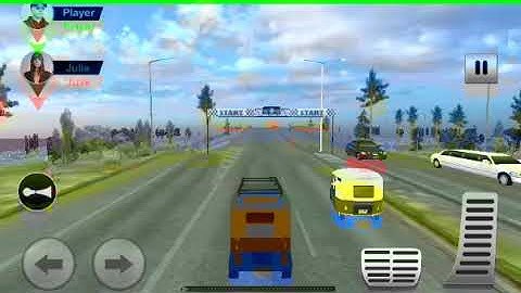 TukTuk Rickshaw. Multiplayer Mode Level 1. US Rickshaw Driver Android GamePlay. Part-3