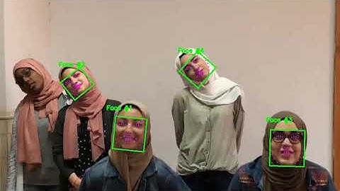 Face tracking with facial landmarks recognition