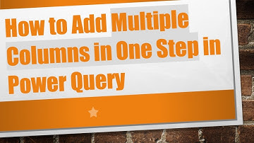 How to Add Multiple Columns in One Step in Power Query