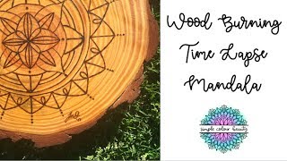 Wood Burning Mandala Time Lapse