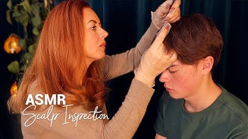 💤 ASMR Scalp Inspection and Massage 💤 Brushing, Combing, Gloves