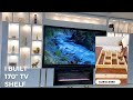 Watch how i built a massive 170 entertainment center in my living room diy diyproject fyp