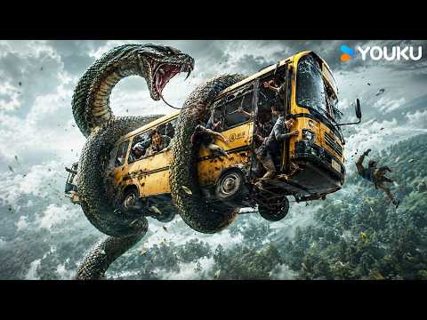 😱🐍🚌 Giant Snake Lifts an Entire School Bus Into the Sky!| Snake 3 | YOUKU MONSTER MOVIE