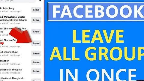 How to leave all facebook group in one click | Leave all groups in once |facebook group leave