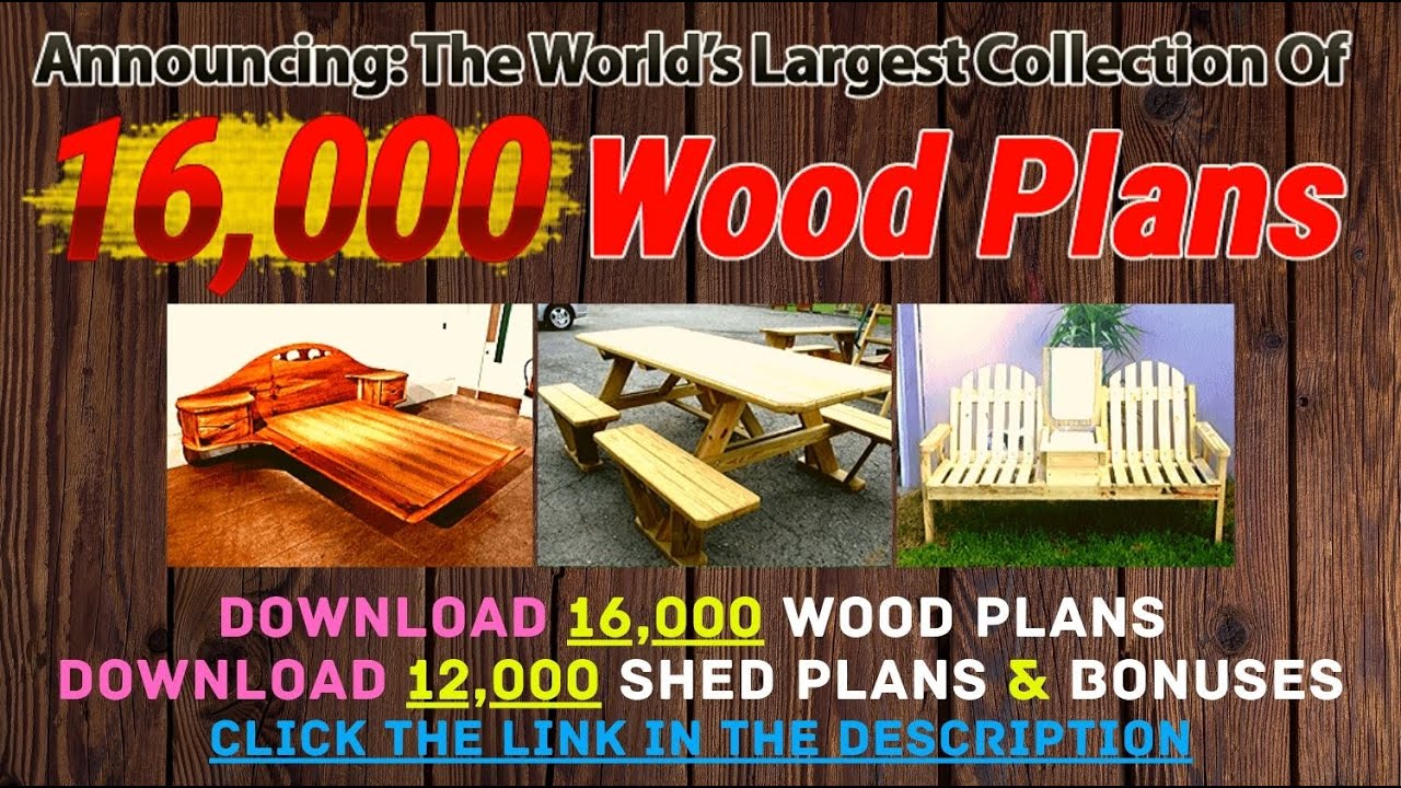 The World's Largest Collection of 16,000 Woodworking Plans ...