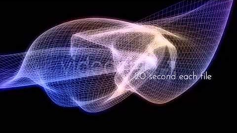 Motion Graphics - Abstract Neon Grid Figures | VideoHive