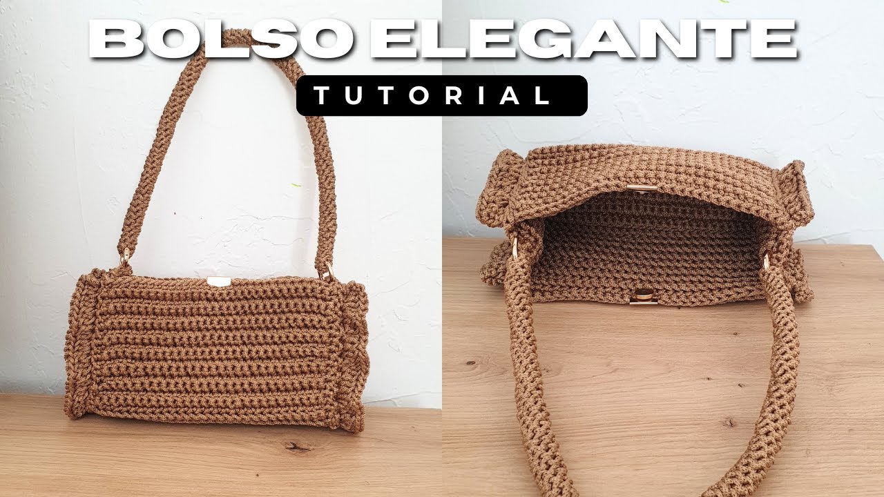 Bolso Elegante a Crochet, Muy Facil su Paso a Paso, Elegant Crochet Bag, very Easy