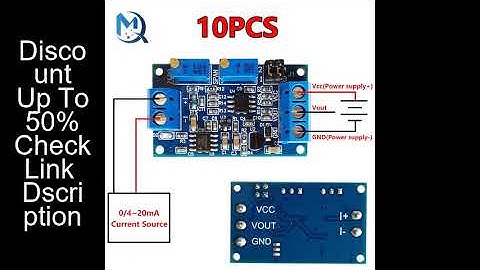 1-10Pcs 0 to 20mA/40mA to 0-3.3V 0-5V 0-10V Current to Voltage Converter Signal Conversion Module 0-
