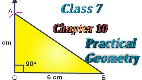 NCERT maths solution for class 7, chapter 10 Practical Geometry, construction of triangles