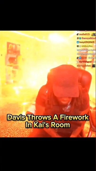 Davis Throws A Firework In Kai Cenat's Room