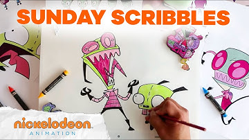 Invader Zim Speed Draw ✍️👽 Sunday Scribbles