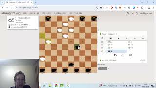 Играю в шашки против 1 уровня Lidraughts
