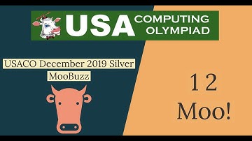 USACO 2019 December Contest Silver Problem 1: MooBuzz