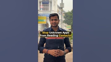 Stop unknown apps from reading contacts #shorts #contact #data #android #tipsandtricks #howto #tech