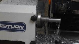 Turning steel for the first time on the Tormach RapidTurn