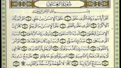 سورة (الضحى - الشرح - التين - العلق ) للشيخ د\ محمد صالح ابو زيد