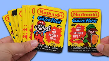 These Nintendo Card Packs are 28 Years Old...