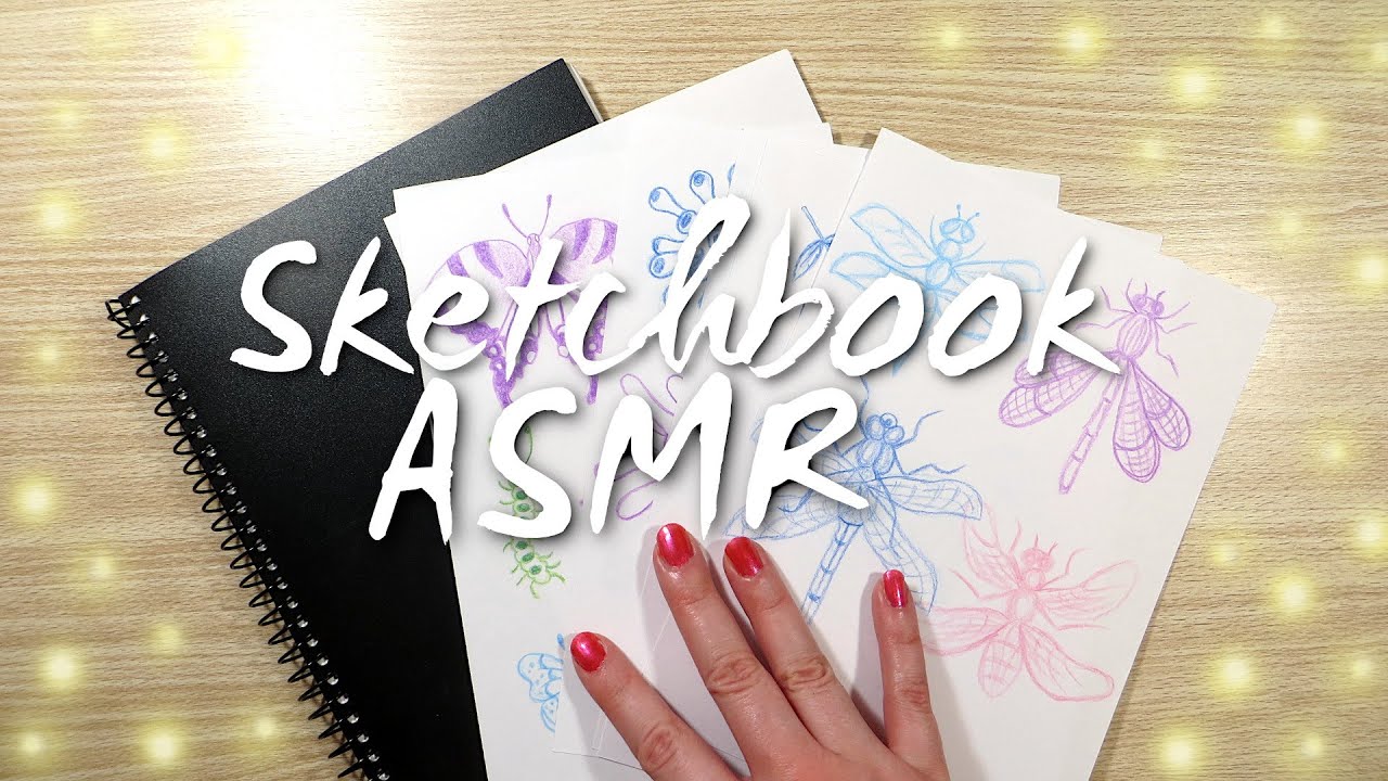 ASMR Sketchbook Tour & Organization | No Talking - YouTube