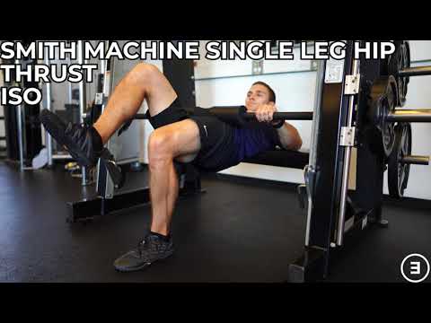 Smith Machine Single Leg Hip Thrust Isometric