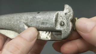 Antique Rampuri Indian Switchblade Leverlock .Lotfk