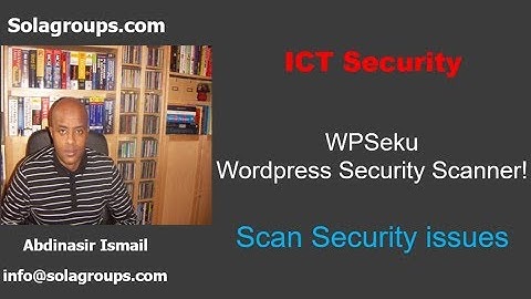 WPSeku Wordpress Security Scanner!