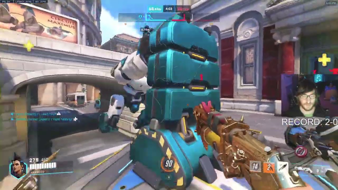 HARBLEU CARRY JUNKER QUEEN - OVERWATCH 2 SEASON 4 TOP 500